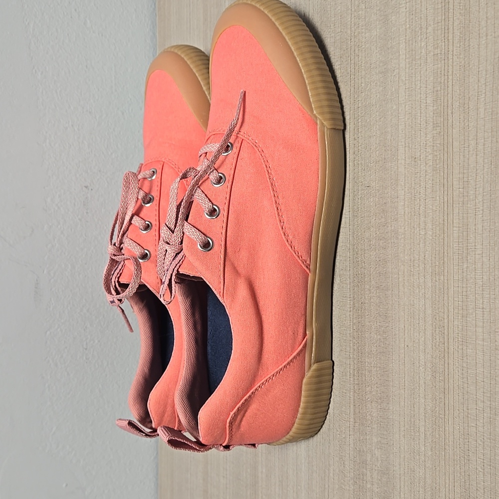 [NEW] L.L. Bean Women's Eco Woods Lace-Up Sneakers With Bubble Gum Sole Size 11 - Picture 5 of 14